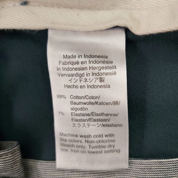 J. Crew 484 Slim Pants Mens 30x32 Teal Flat FrontStraight Stretch Chino Work - Picture 10 of 12